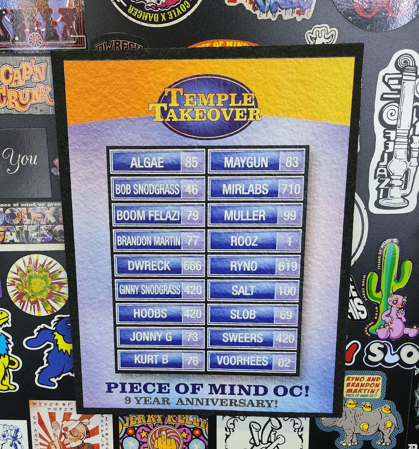 Temple Takeover 2025 Moodmat