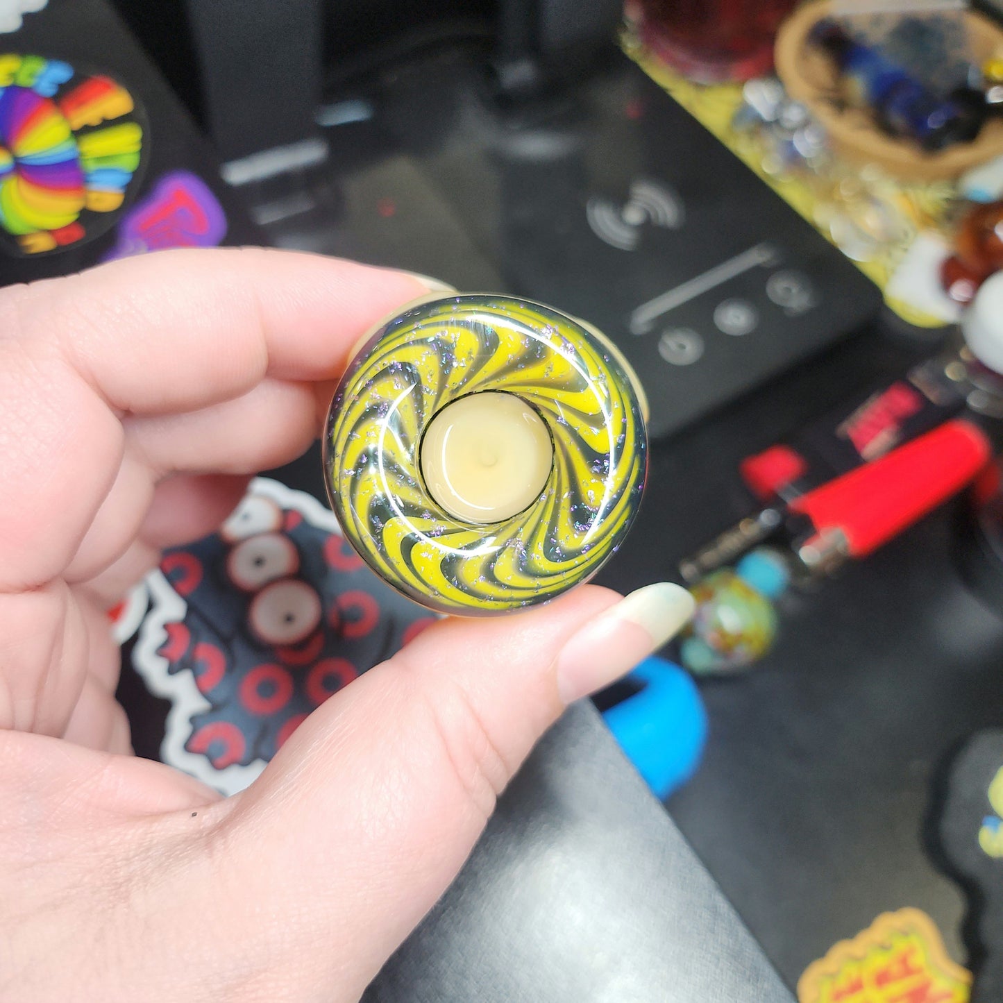 Crushed Opal Skate Wheel Pendant Jworth