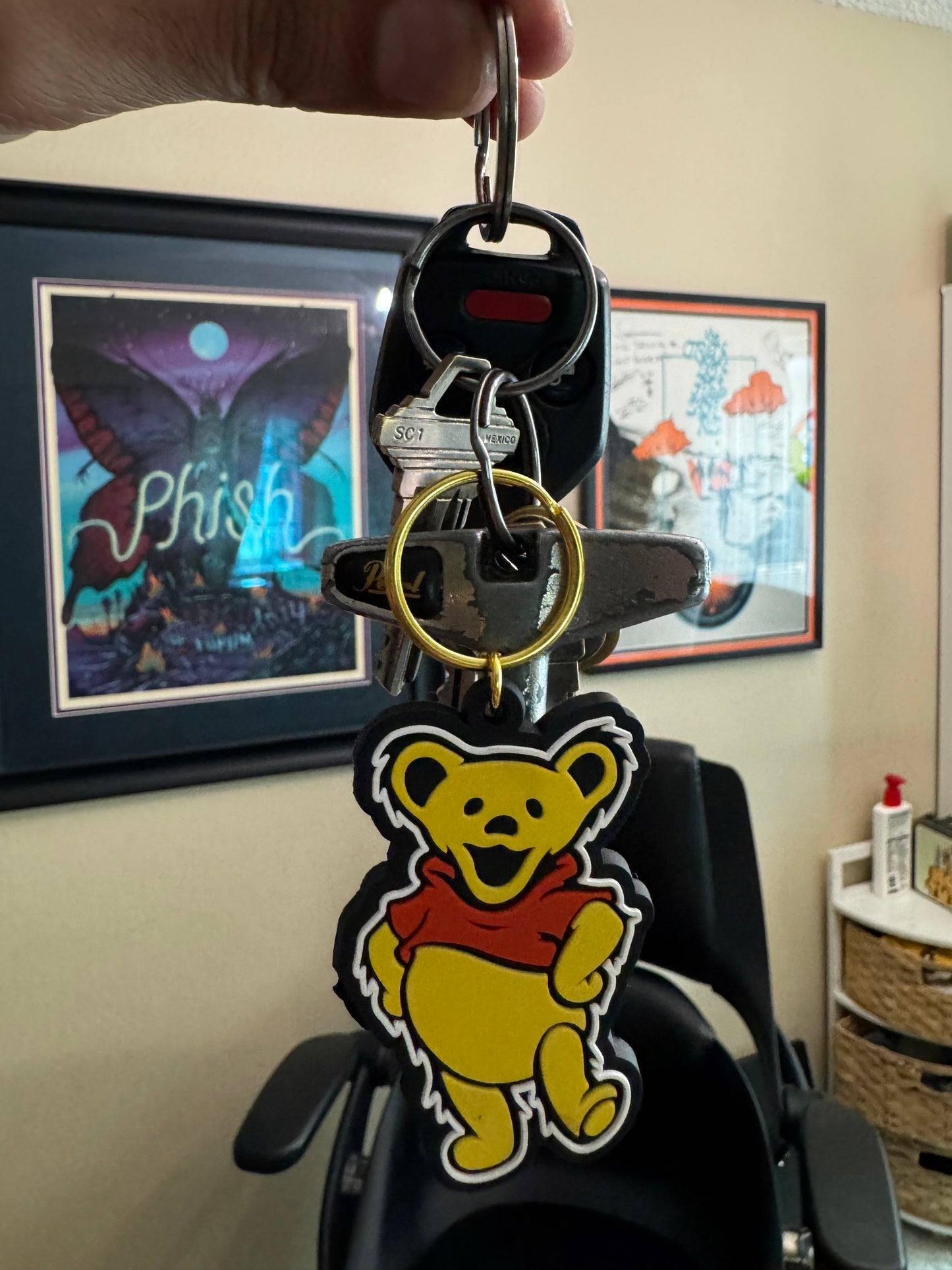 Dancing Pooh Key Chain Clever Rooz