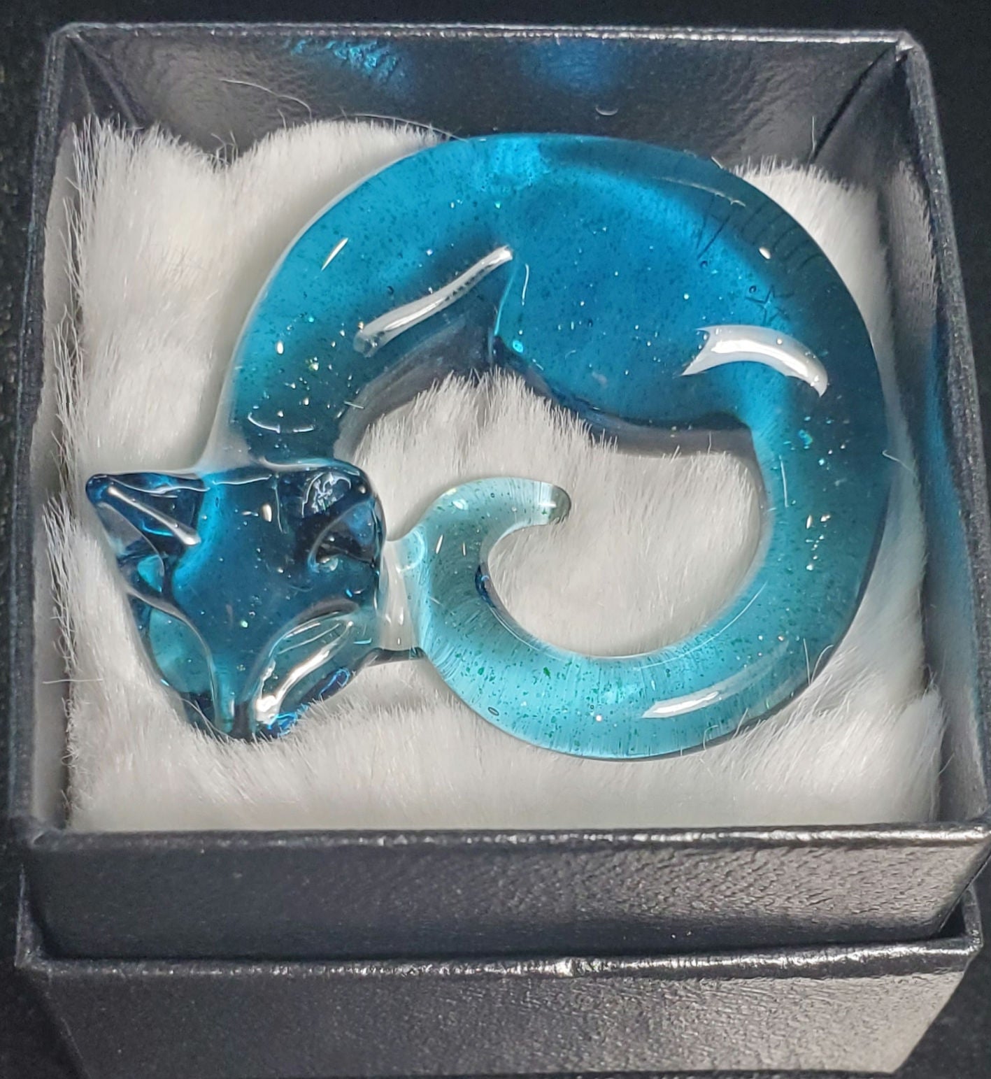 Spiller Woods Sleeping Kitty Pendant Stardust Small