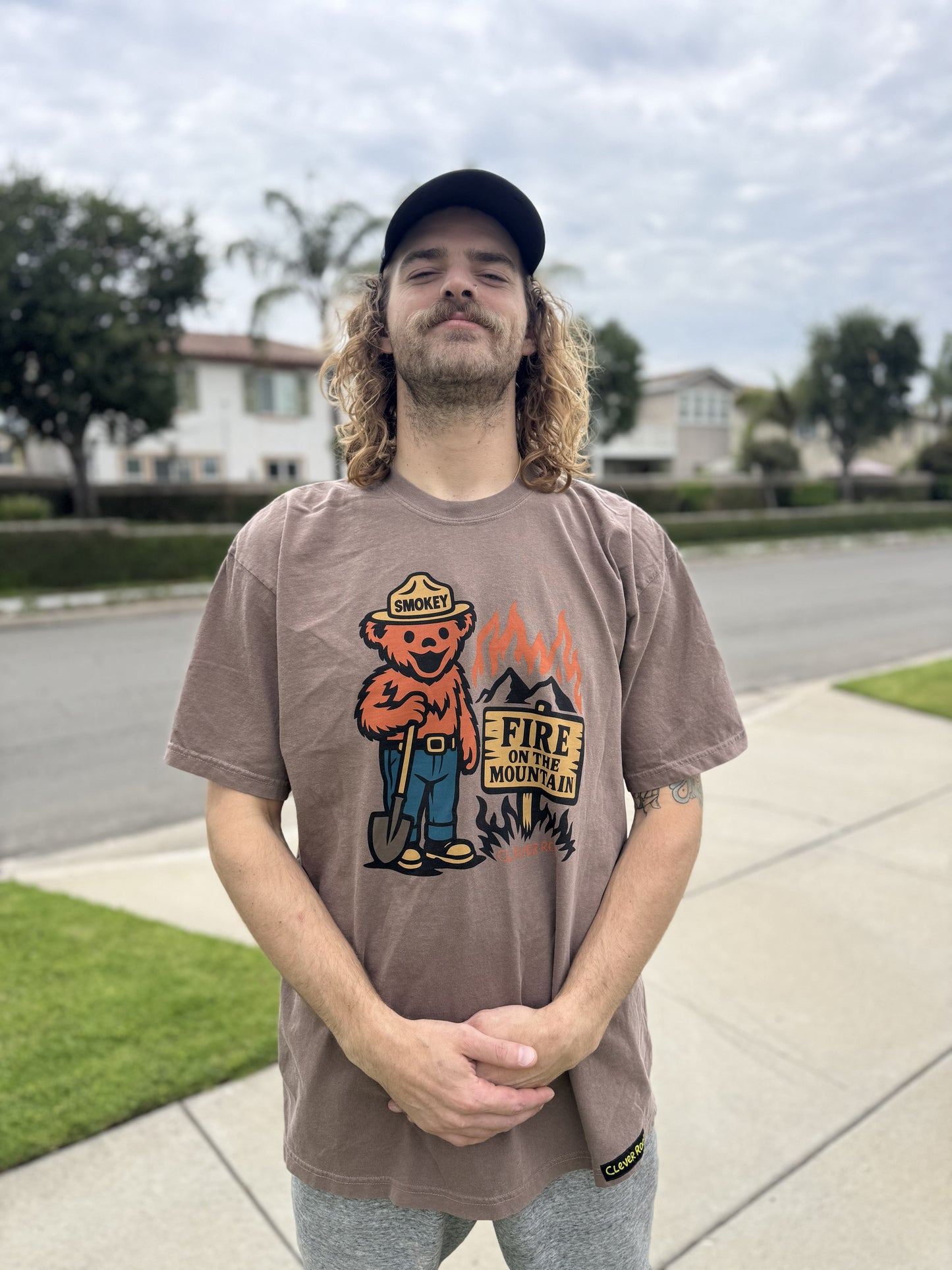 Smokey Fire on the Mountain Tee Shirt Clever Rooz