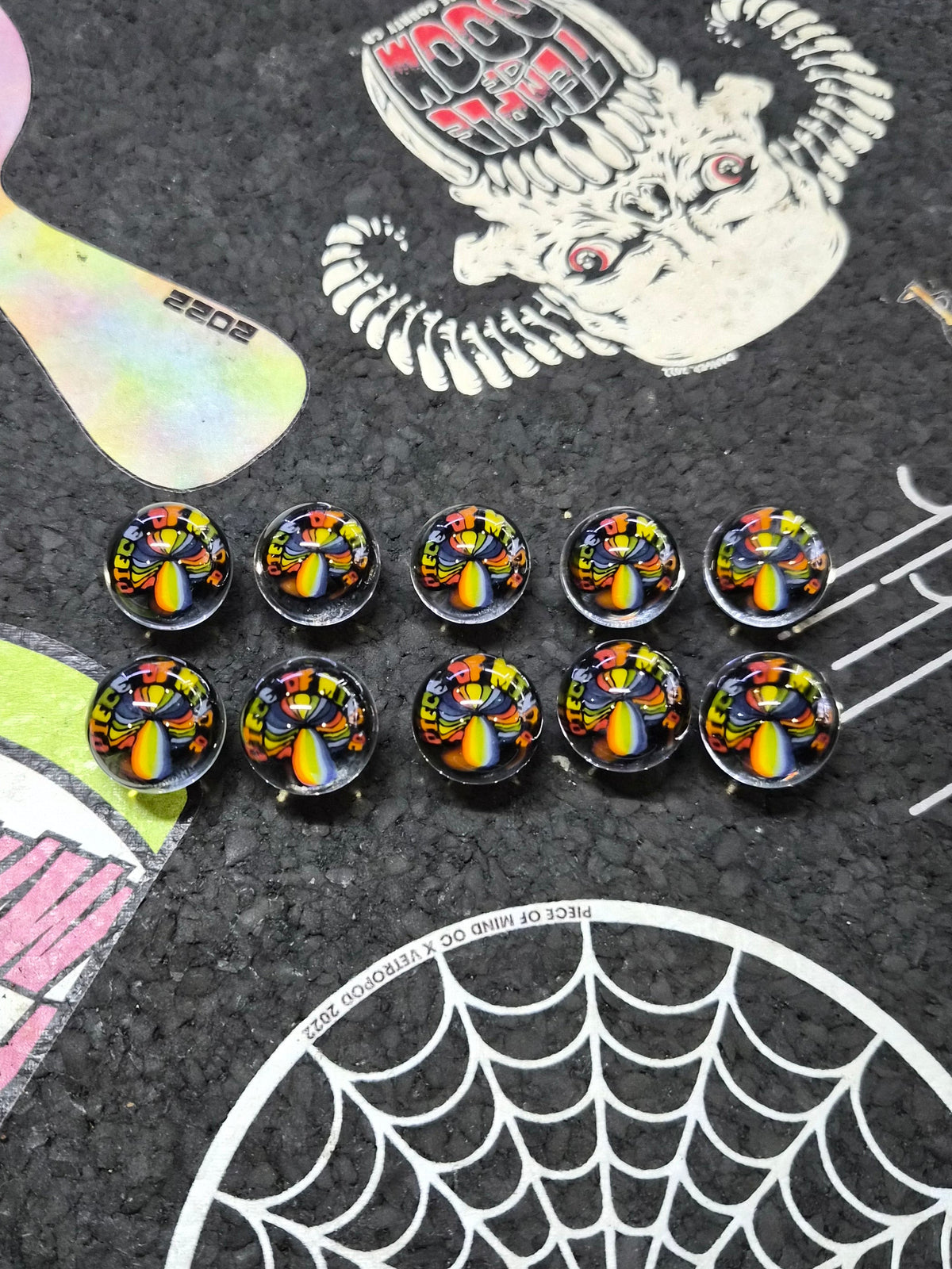Rainbow Mushroom Marble