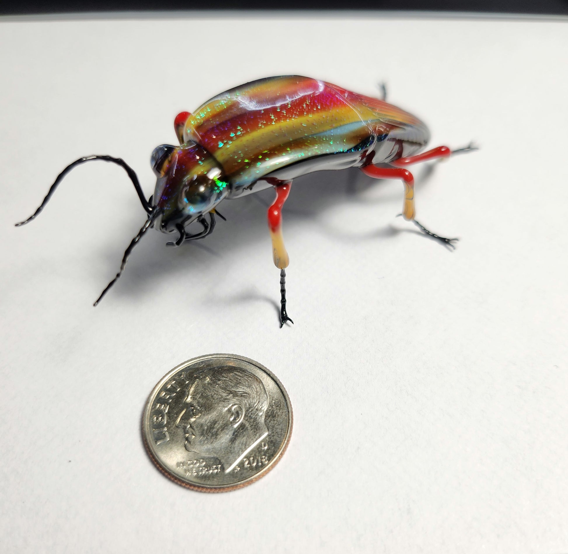 Vetropod Red Striped Jewel Beetle