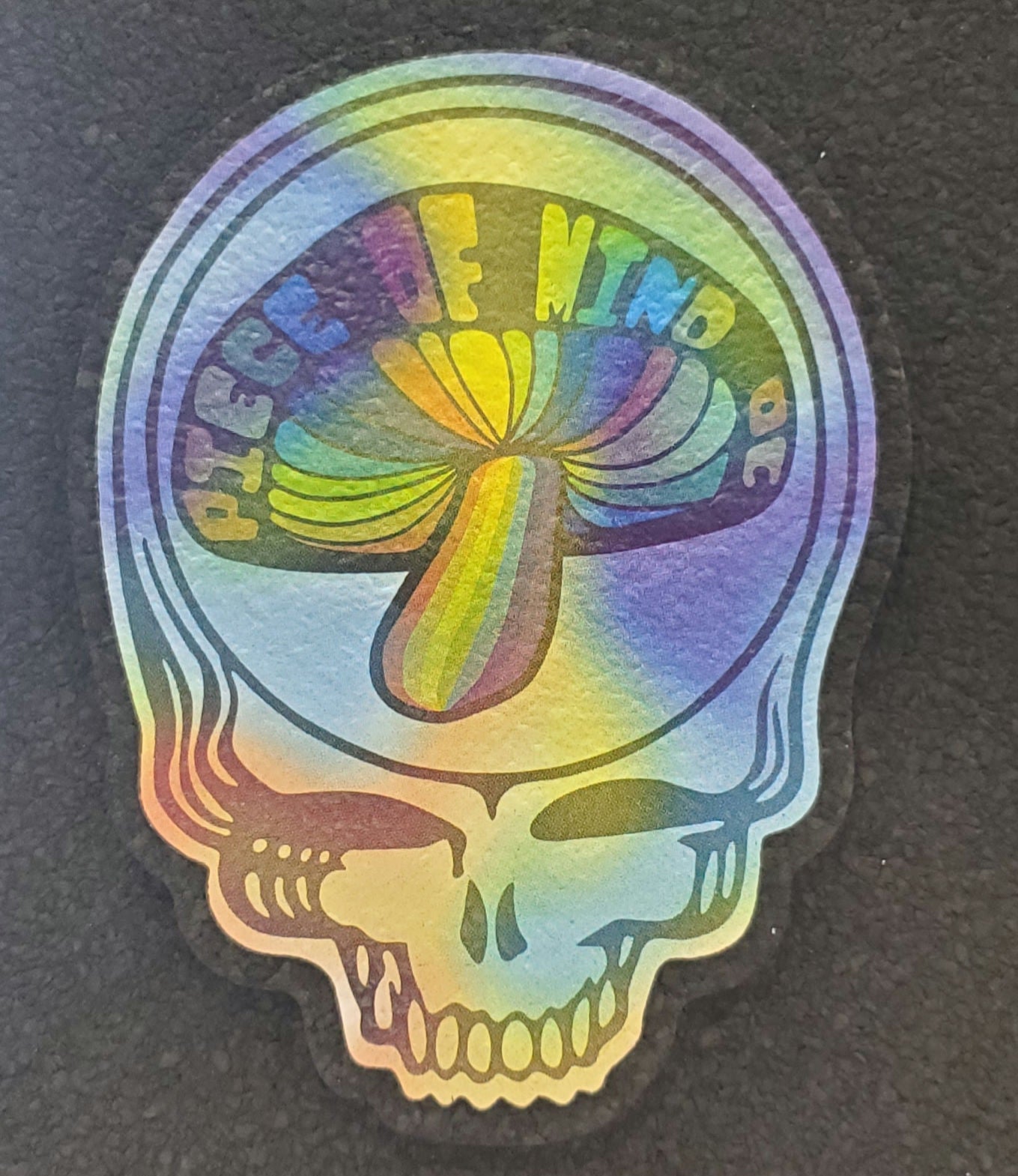 Tiedye Mushroom Stealie Piece of Mind OC Moodmat