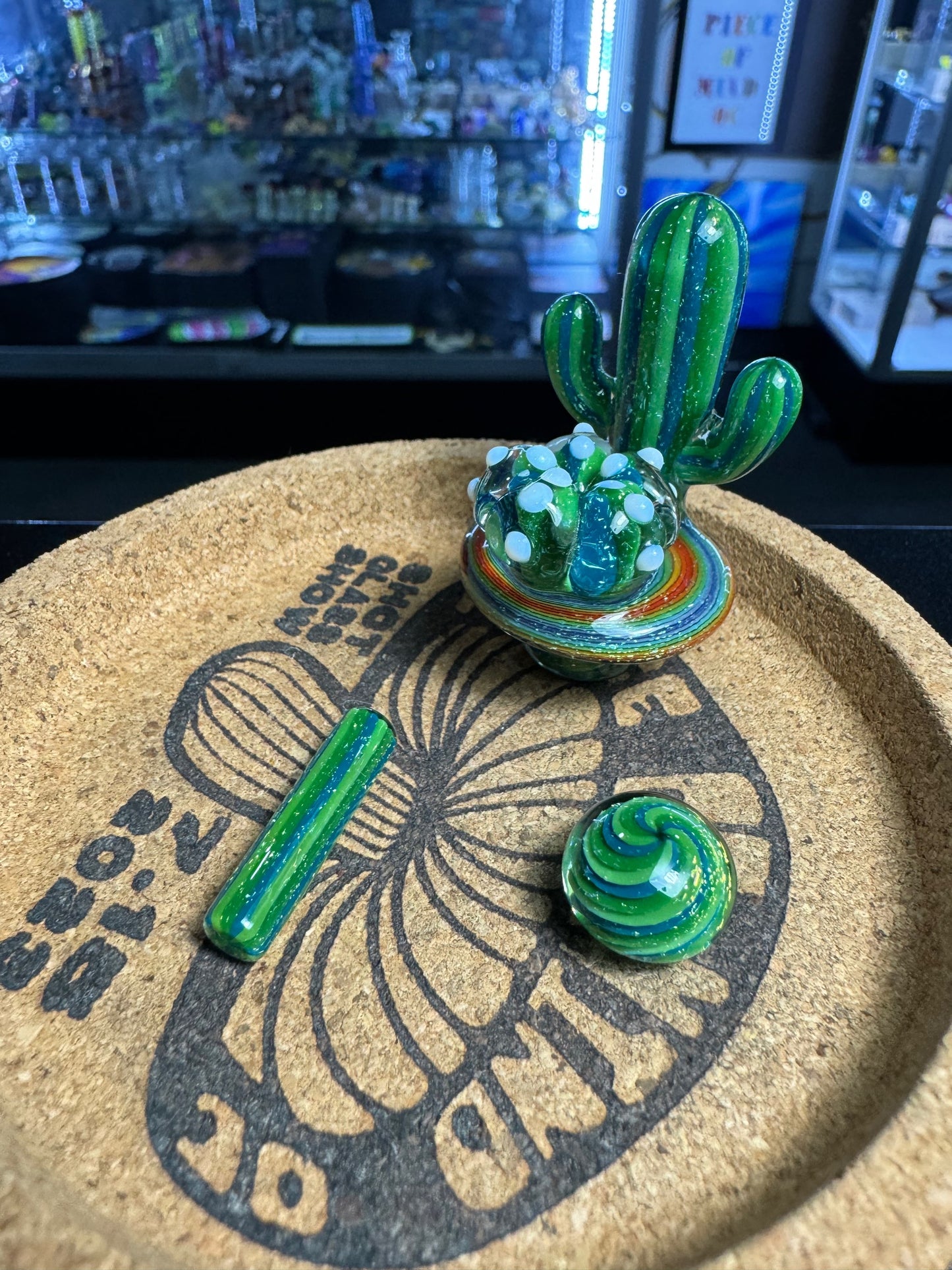 Darby Cactus Mushroom Slurper Set