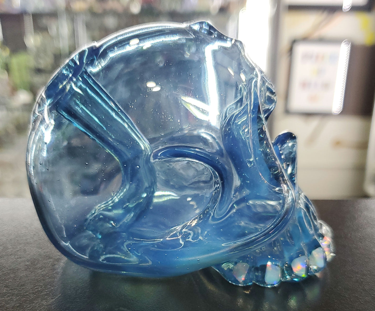 Carsten Carlile Mini Skull Blue Sparkle