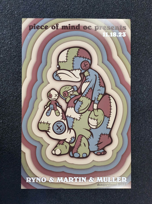 Ryno, Martin and Muller x Piece of Mind OC Poster 2023