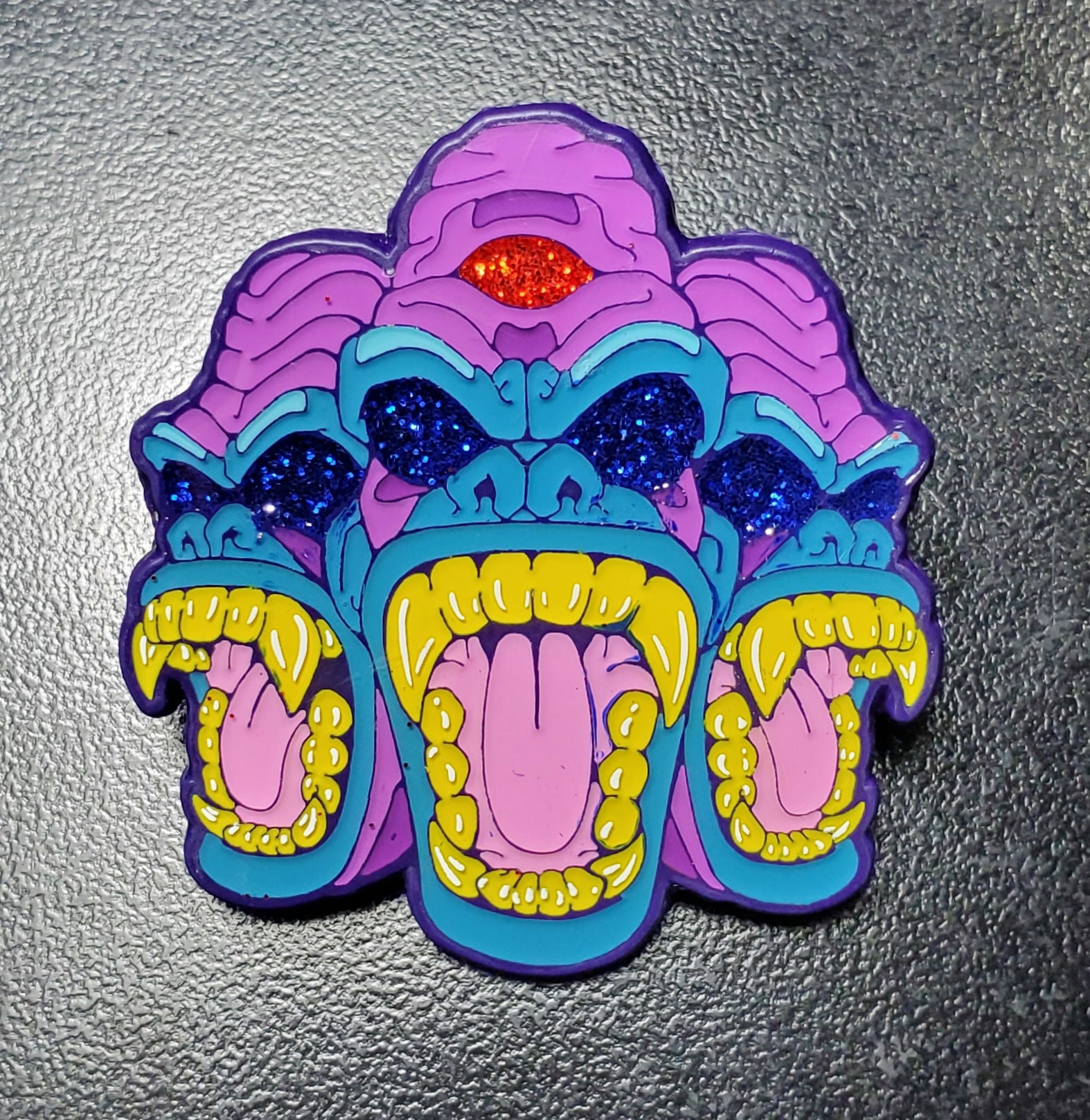 Fire Fly Killa Gorilla Hat Pin Purple Back