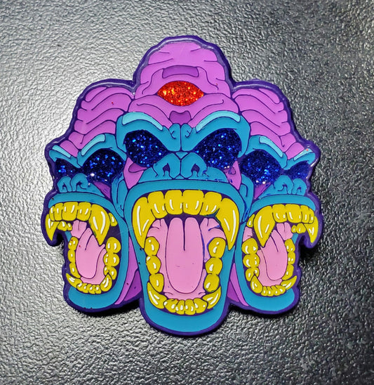 Fire Fly Killa Gorilla Hat Pin Purple Back