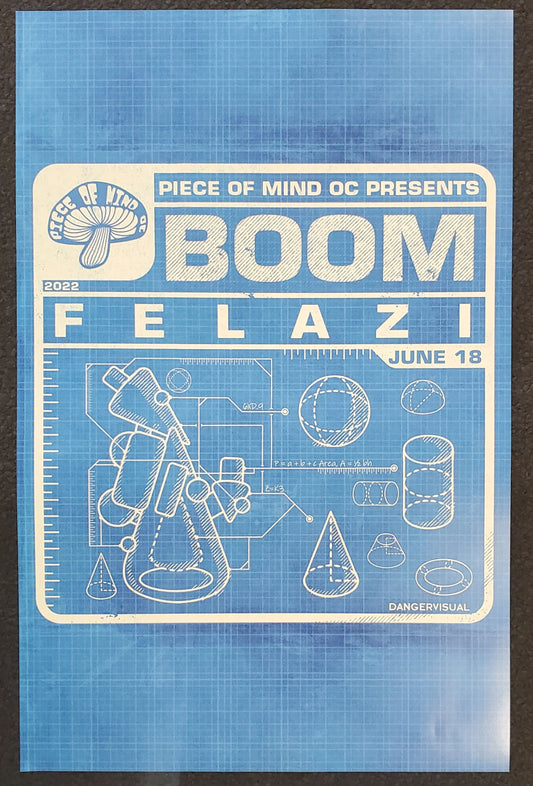 Boom Felazi x Piece of Mind OC Show Poster 2022