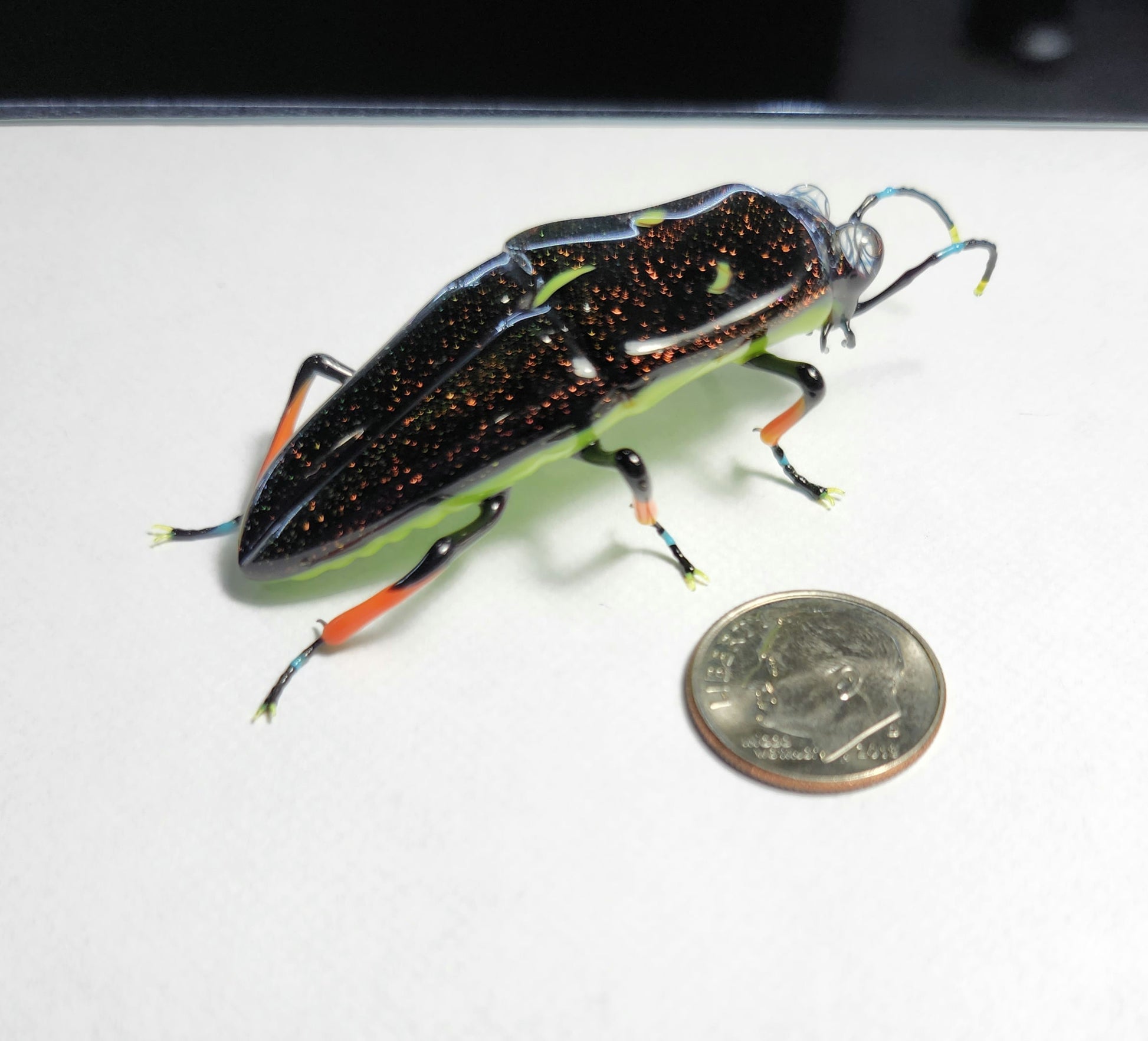 Vetropod Green Spotted Jewel Beetle