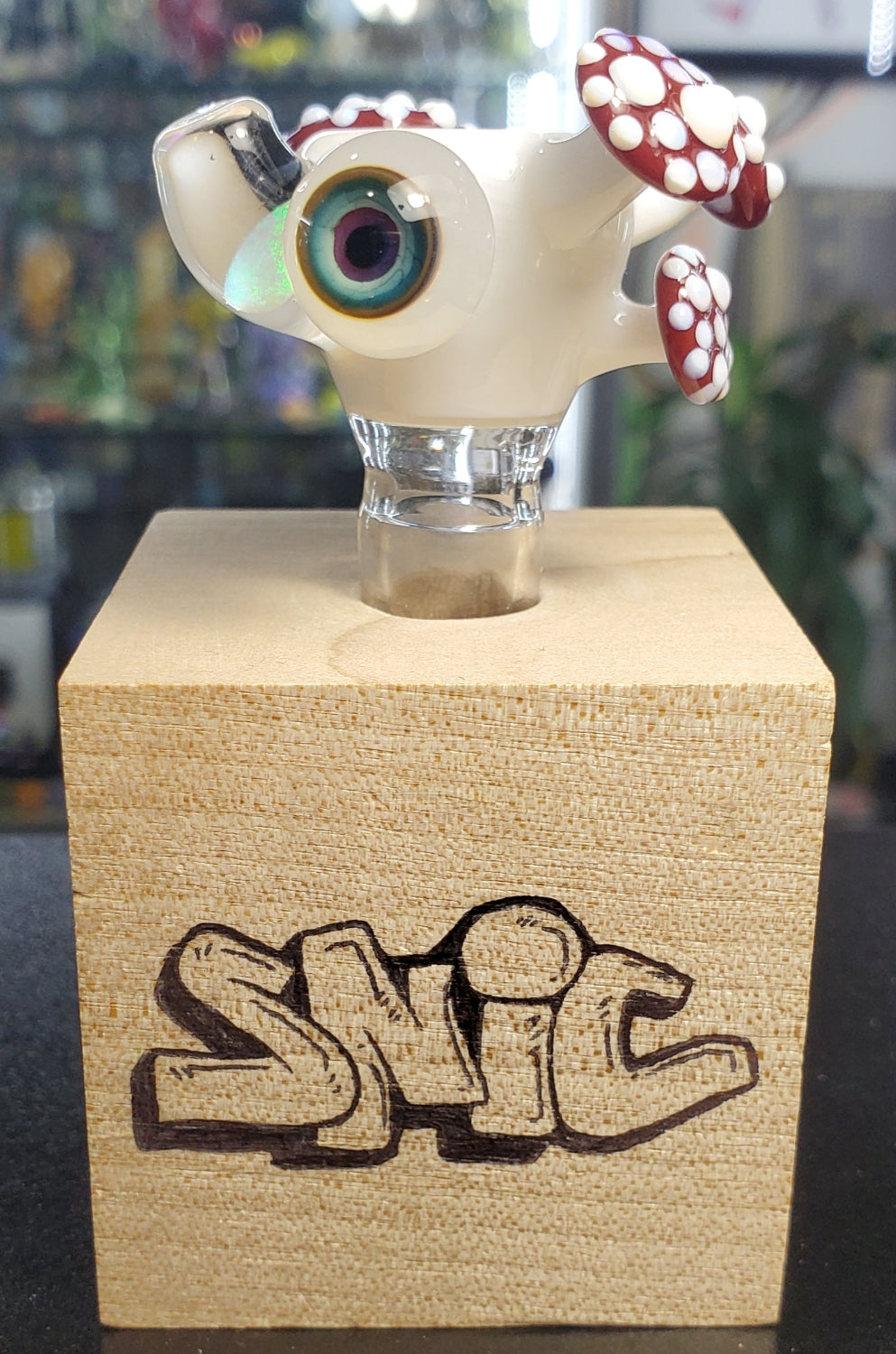 Snic Mushroom and Opal 14mm Slide White