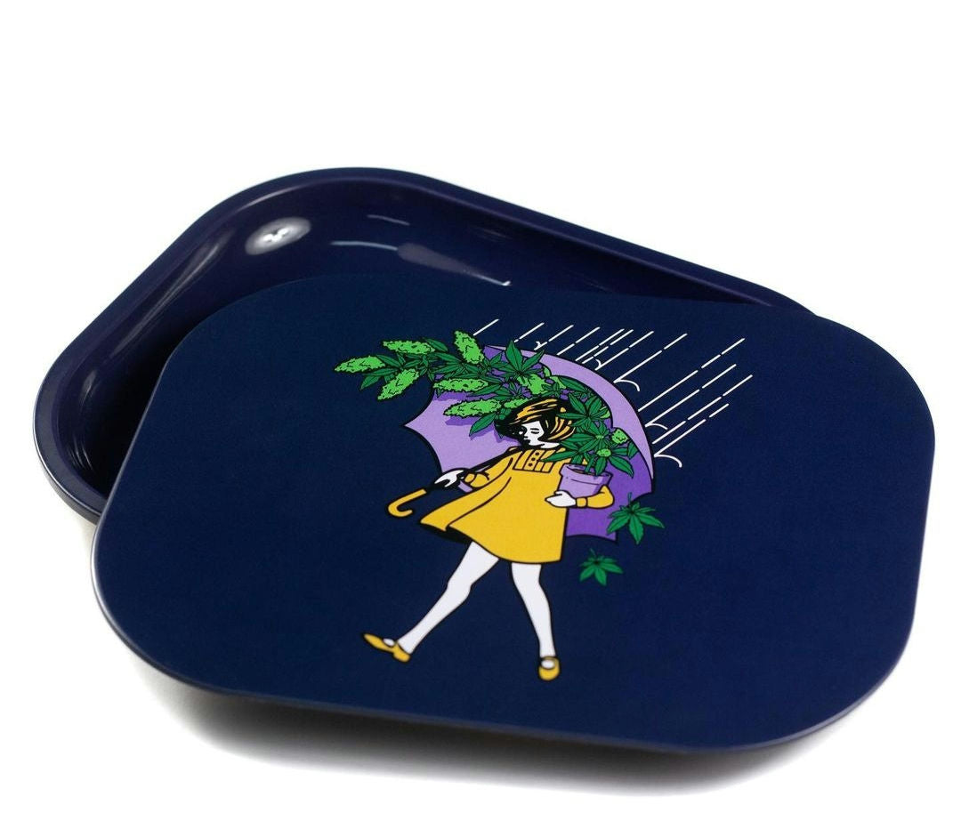 Slinger Rolling Tray with Magnetic Lid
