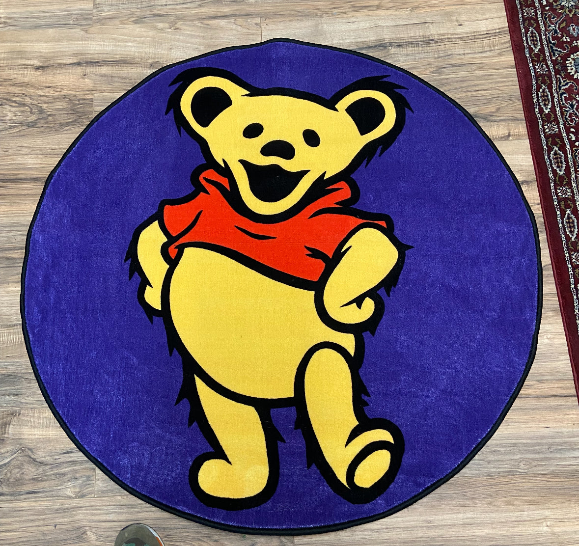 Dancing Pooh 4ft diameter Rug