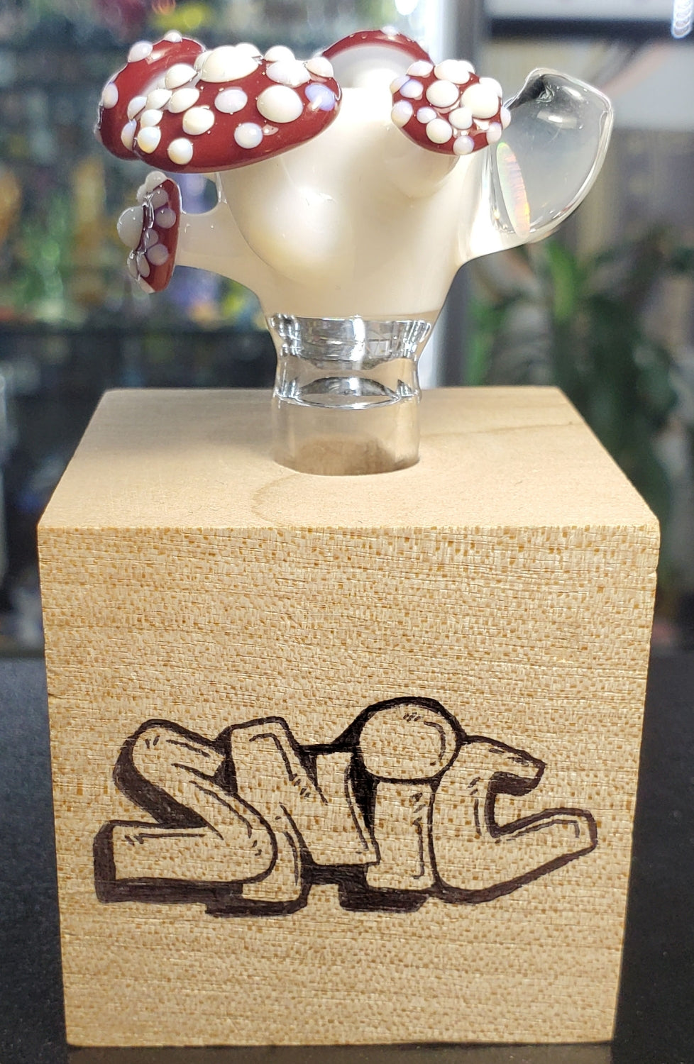 Snic Mushroom and Opal 14mm Slide White