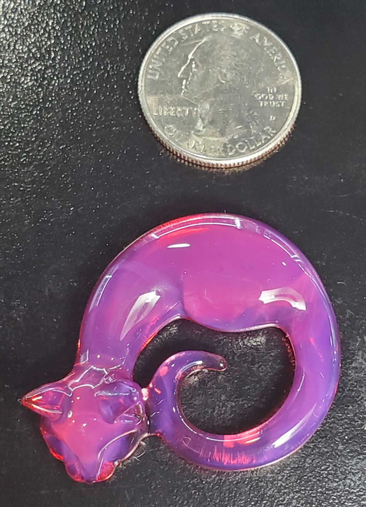 Spiller Woods Sleeping Kitty Pendant Telagenta Small
