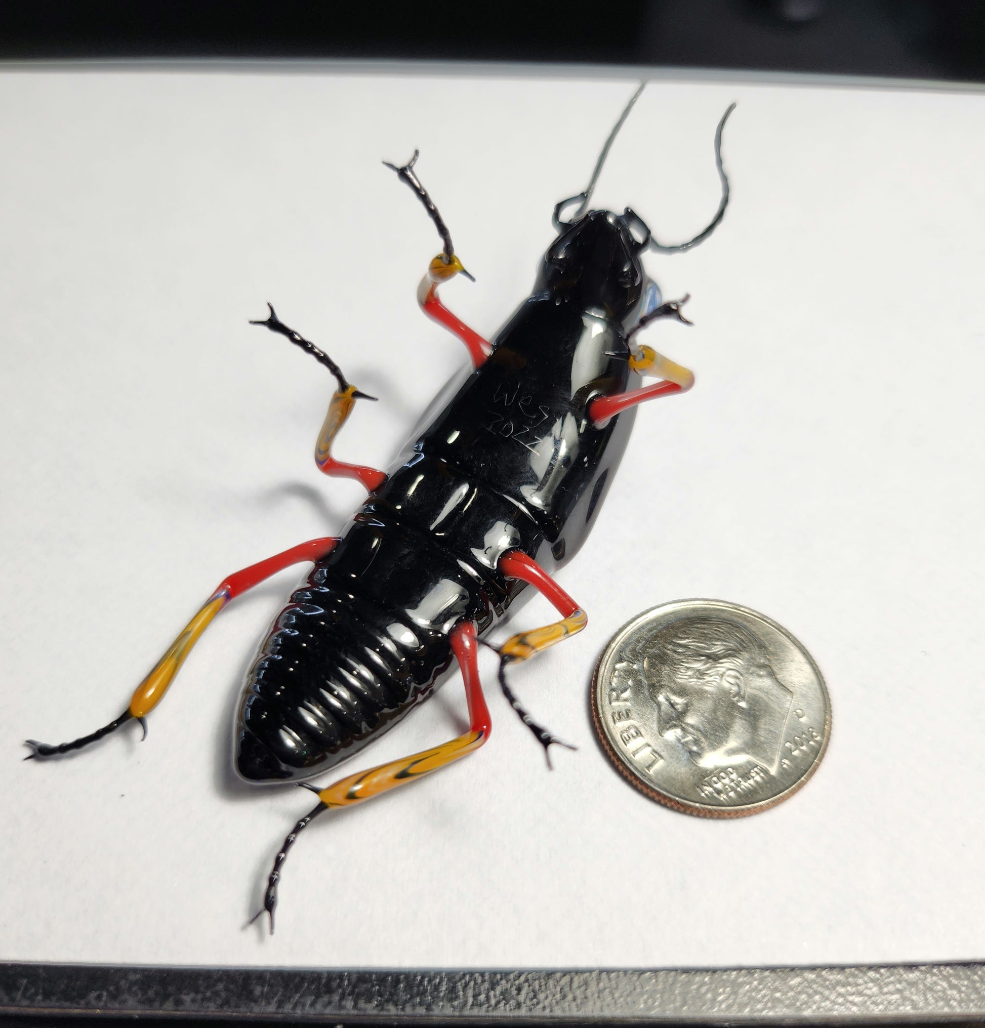 Vetropod Red Striped Jewel Beetle