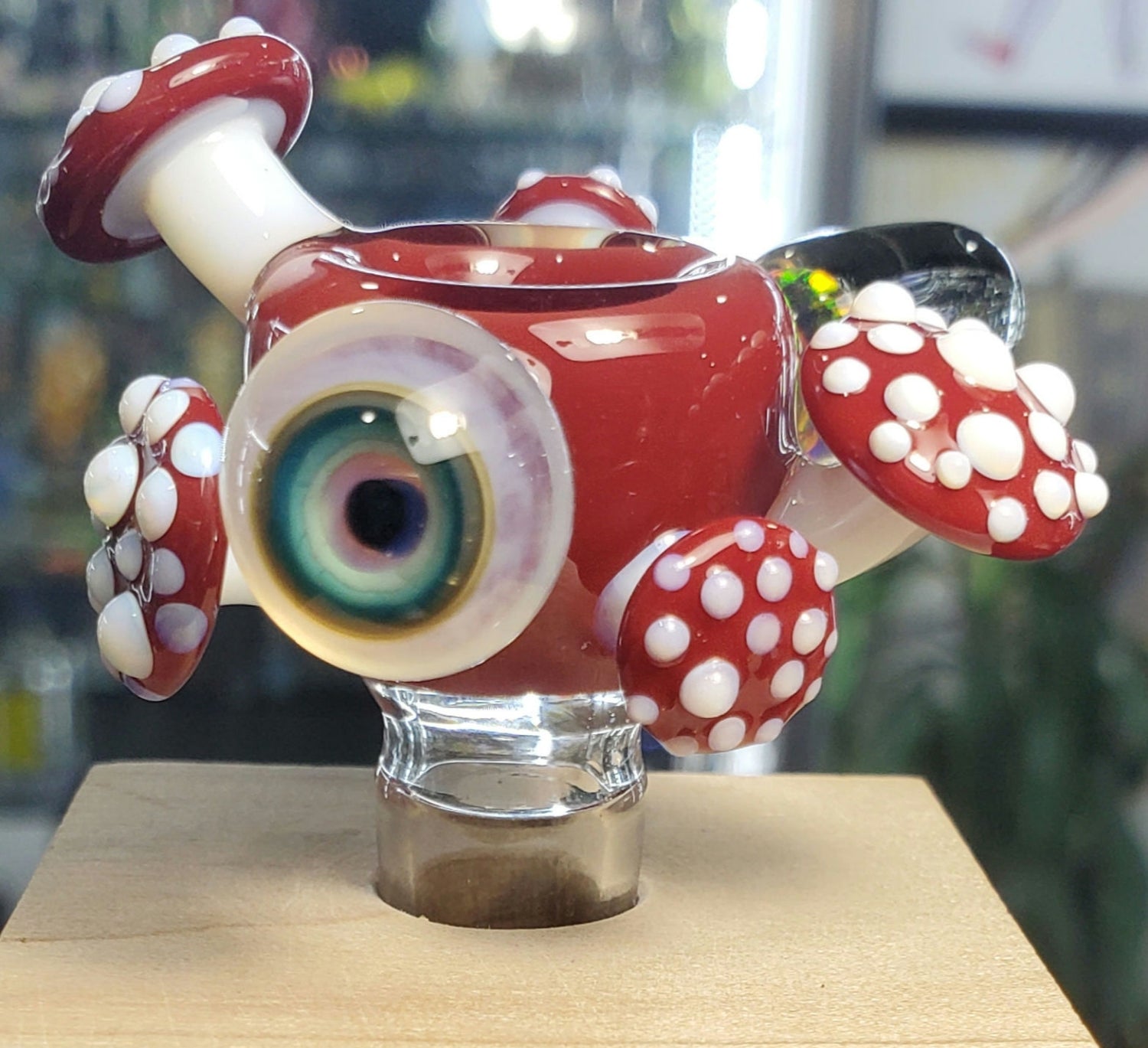 Snic Mushroom and Opal 14mm Slide Red