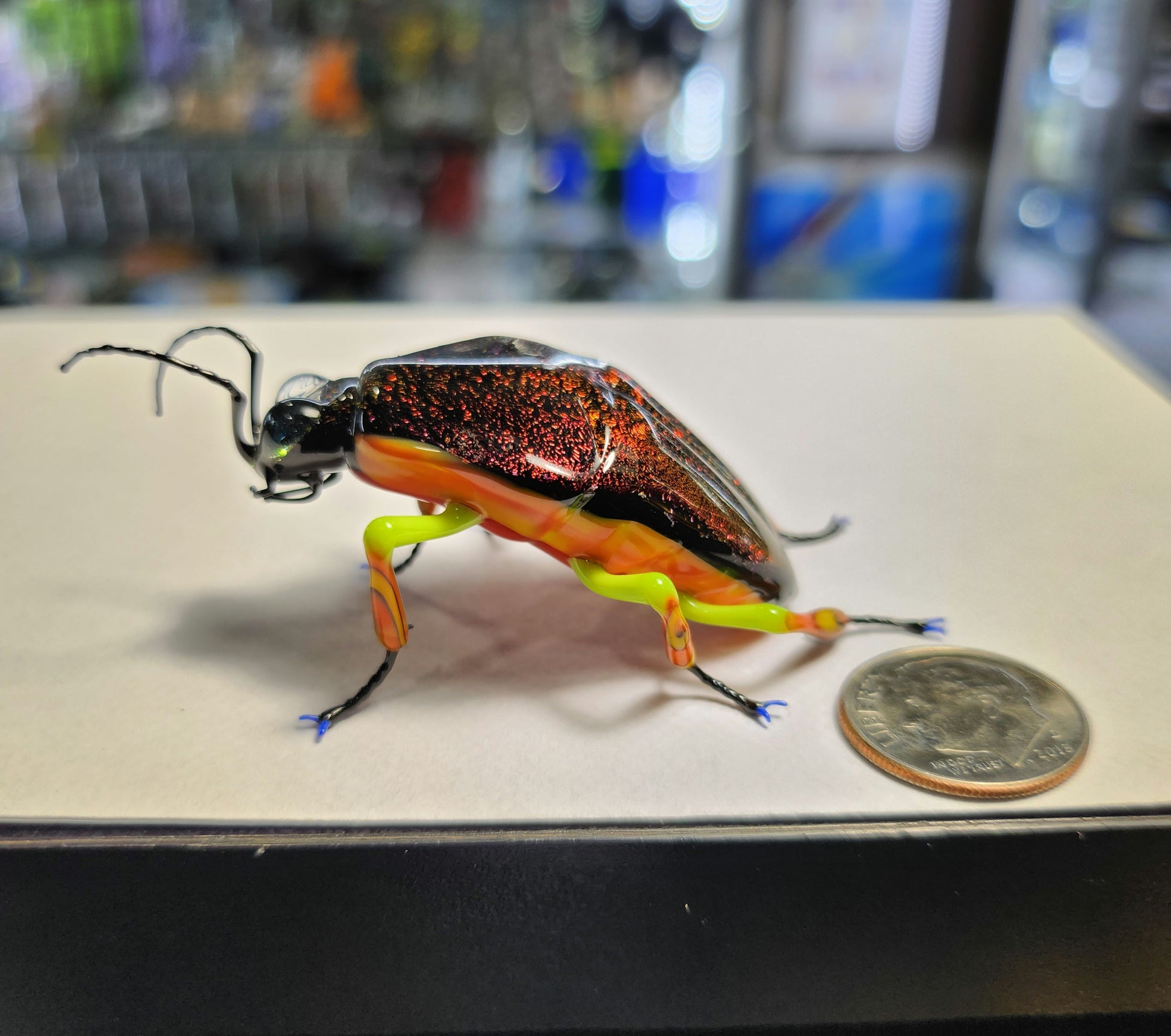 Vetropod Gold/Ruby Jewel Beetle