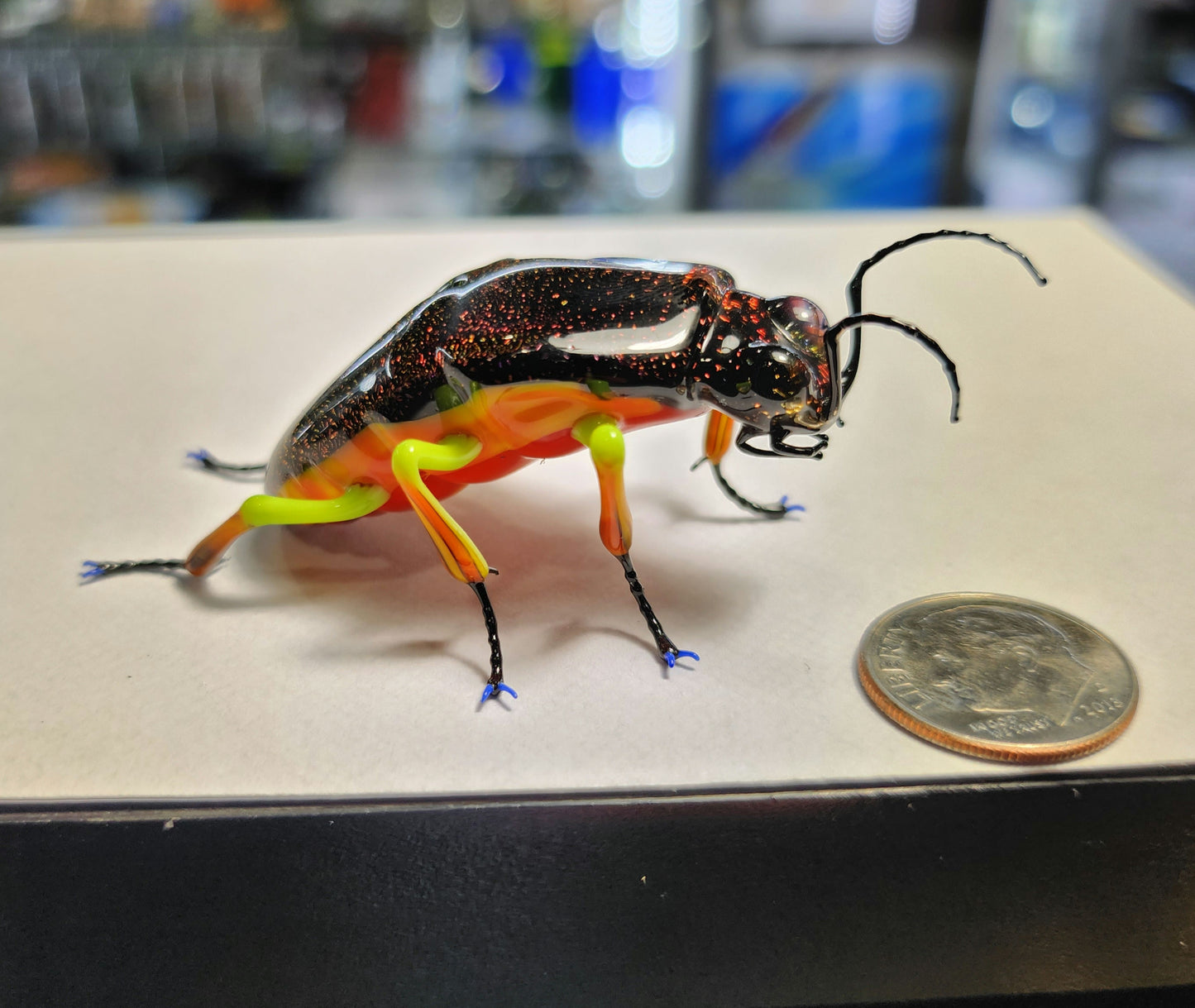 Vetropod Gold/Ruby Jewel Beetle