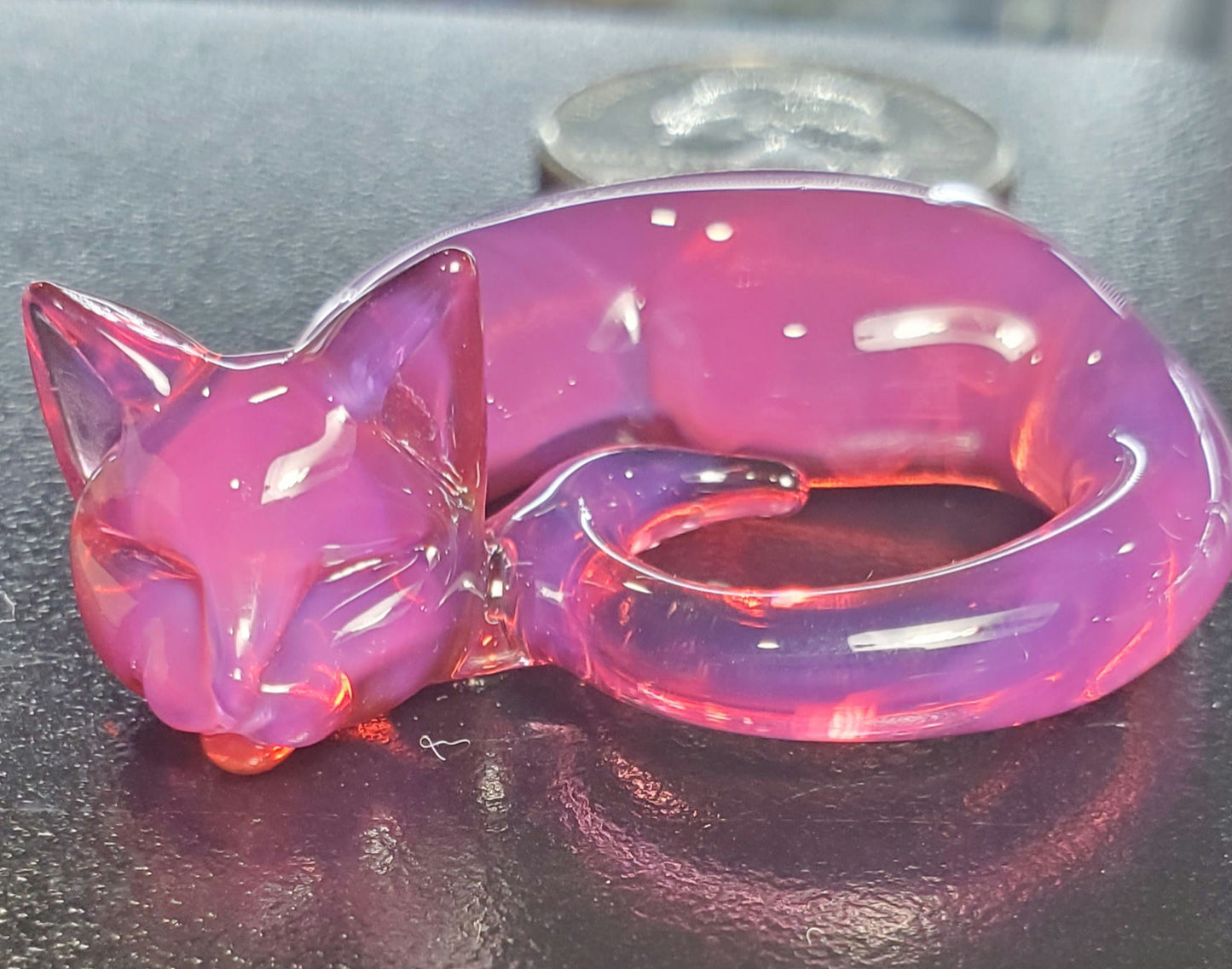 Spiller Woods Sleeping Kitty Pendant Telagenta Small