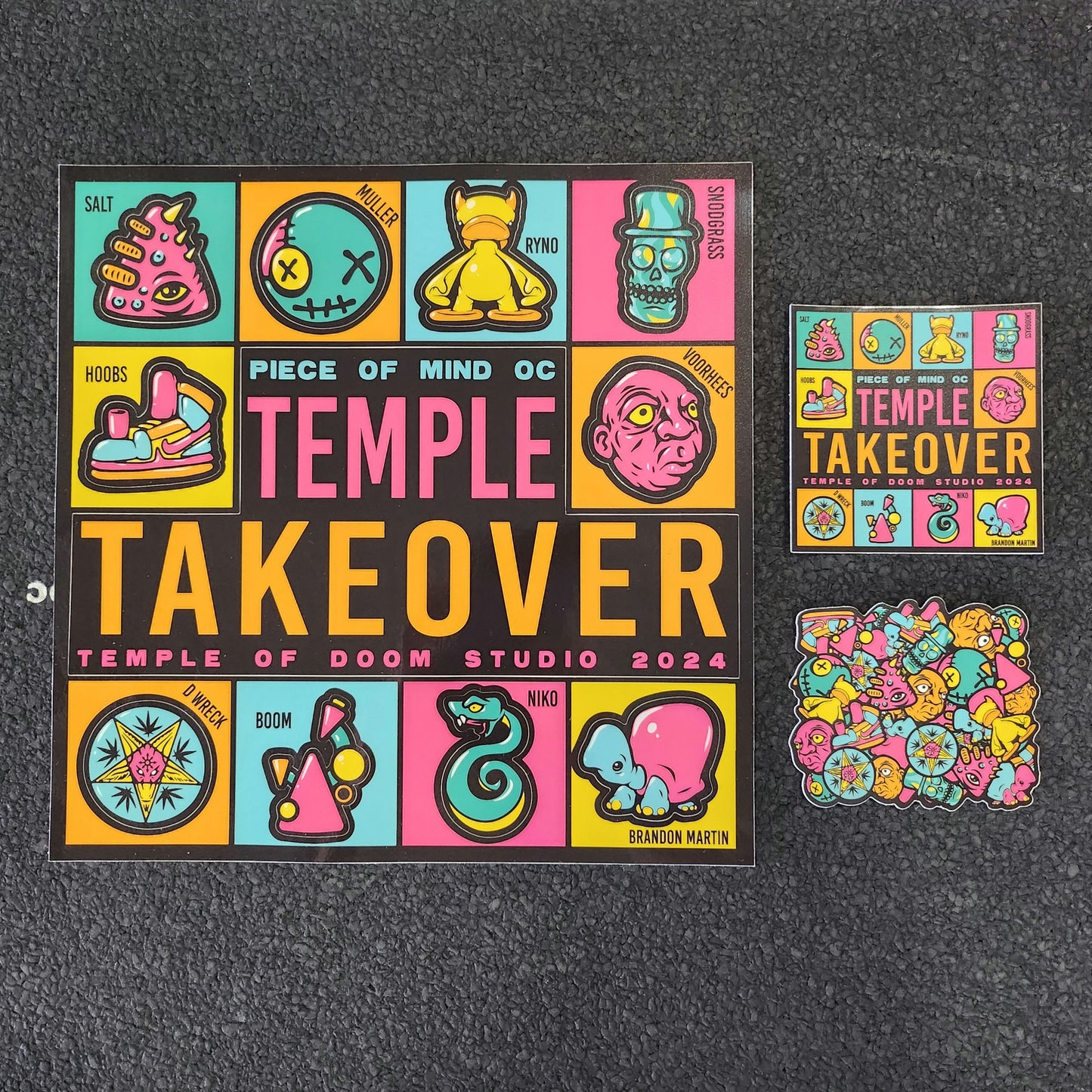 Sticker Sheet Temple Takeover 2024