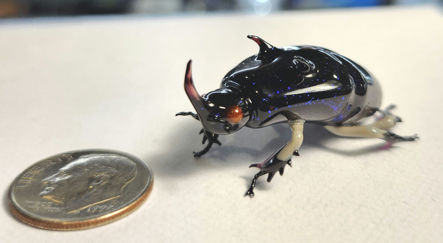 Vetropod Sapphire Rhino Beetle