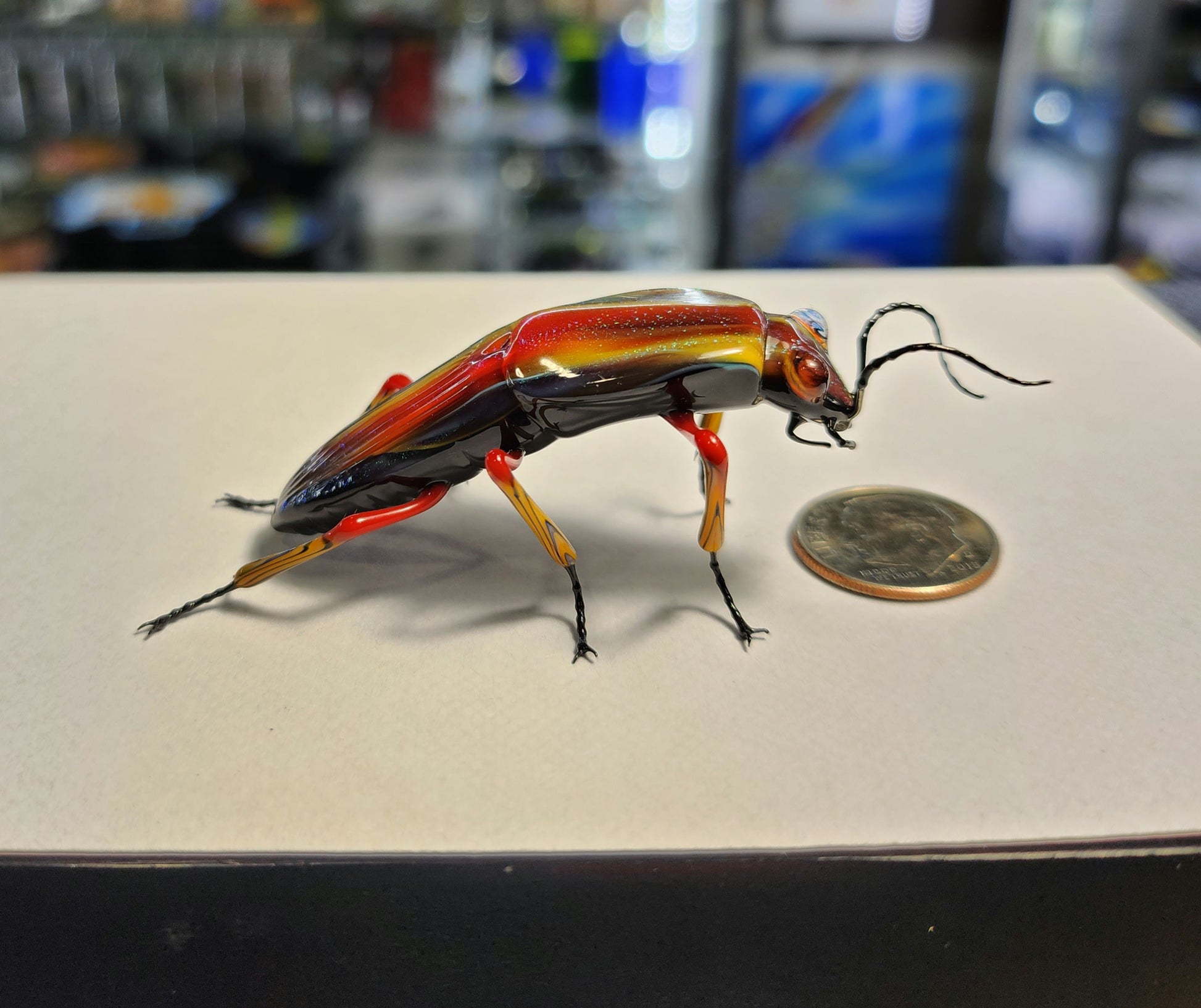 Vetropod Red Striped Jewel Beetle