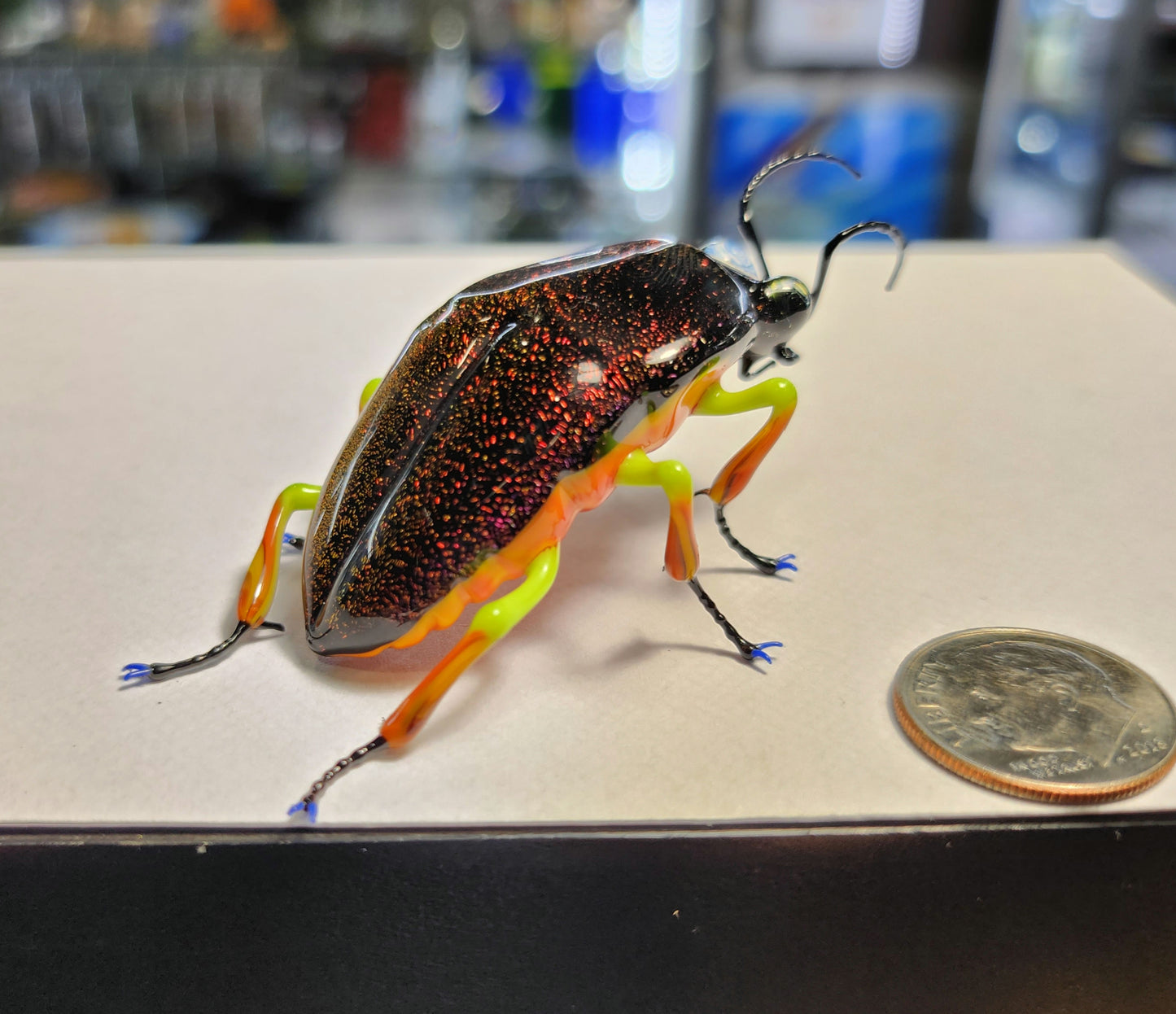 Vetropod Gold/Ruby Jewel Beetle