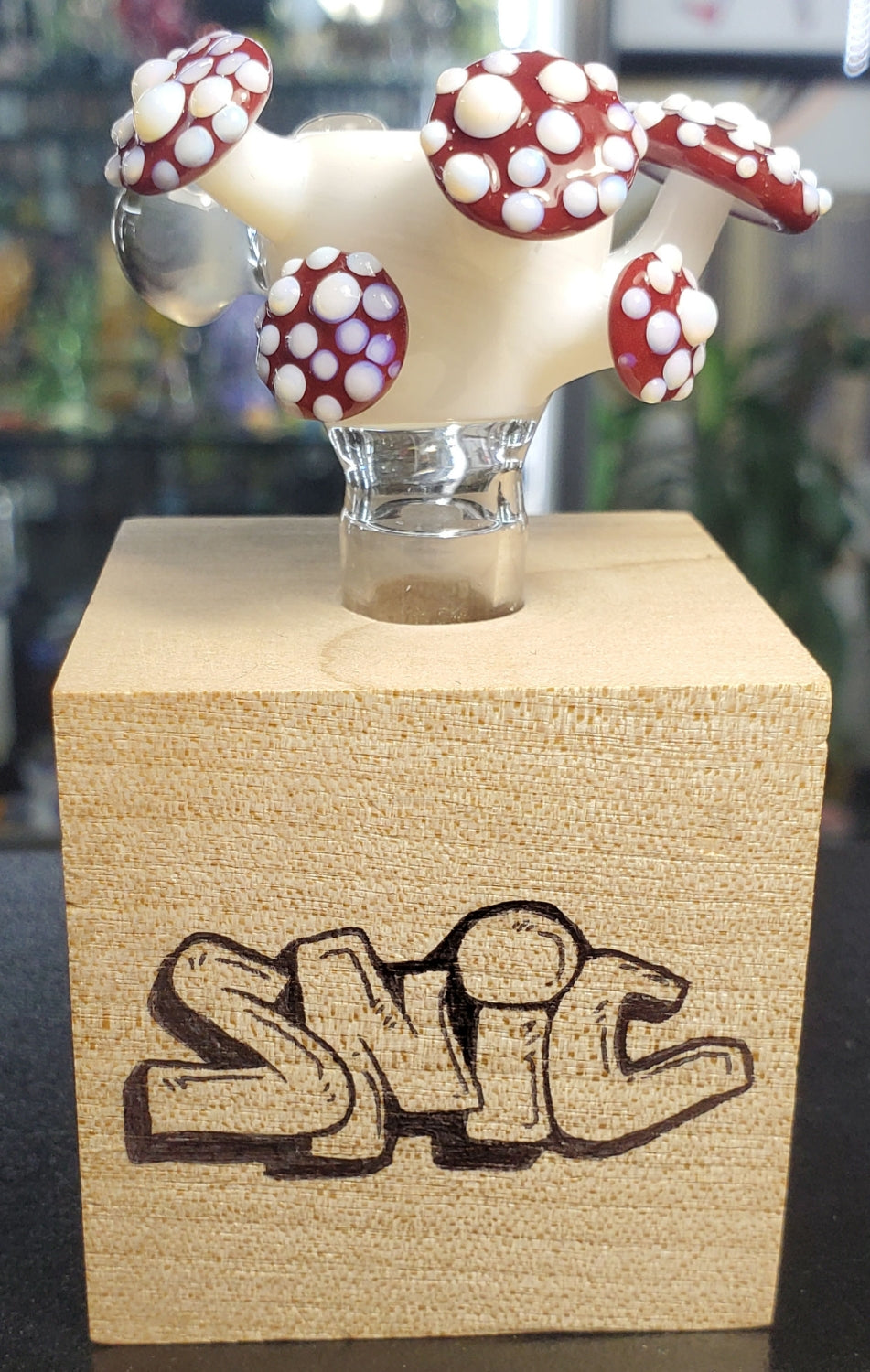 Snic Mushroom and Opal 14mm Slide White