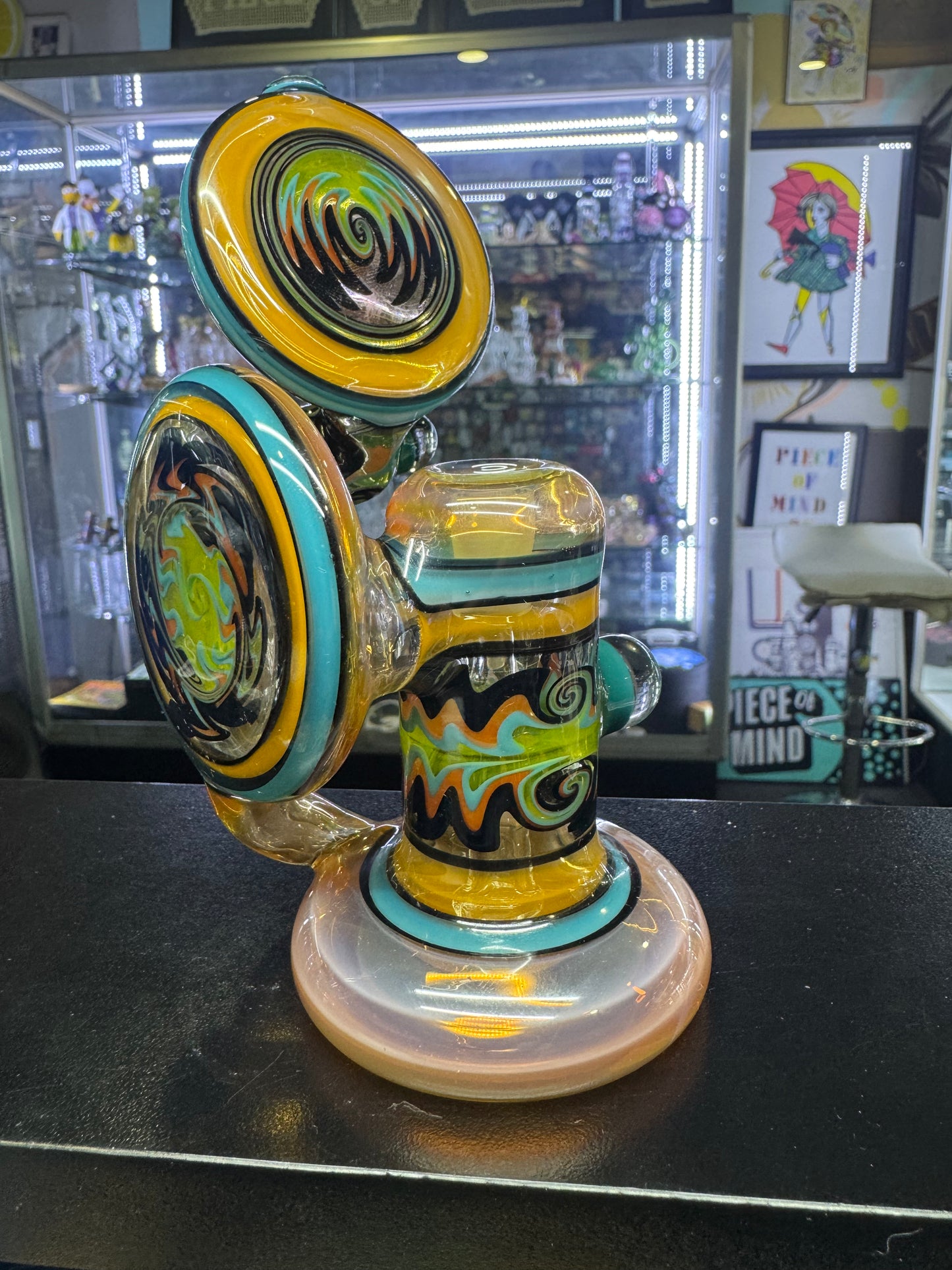 Slob Bubbler Cycler Orange 10mm Dewer