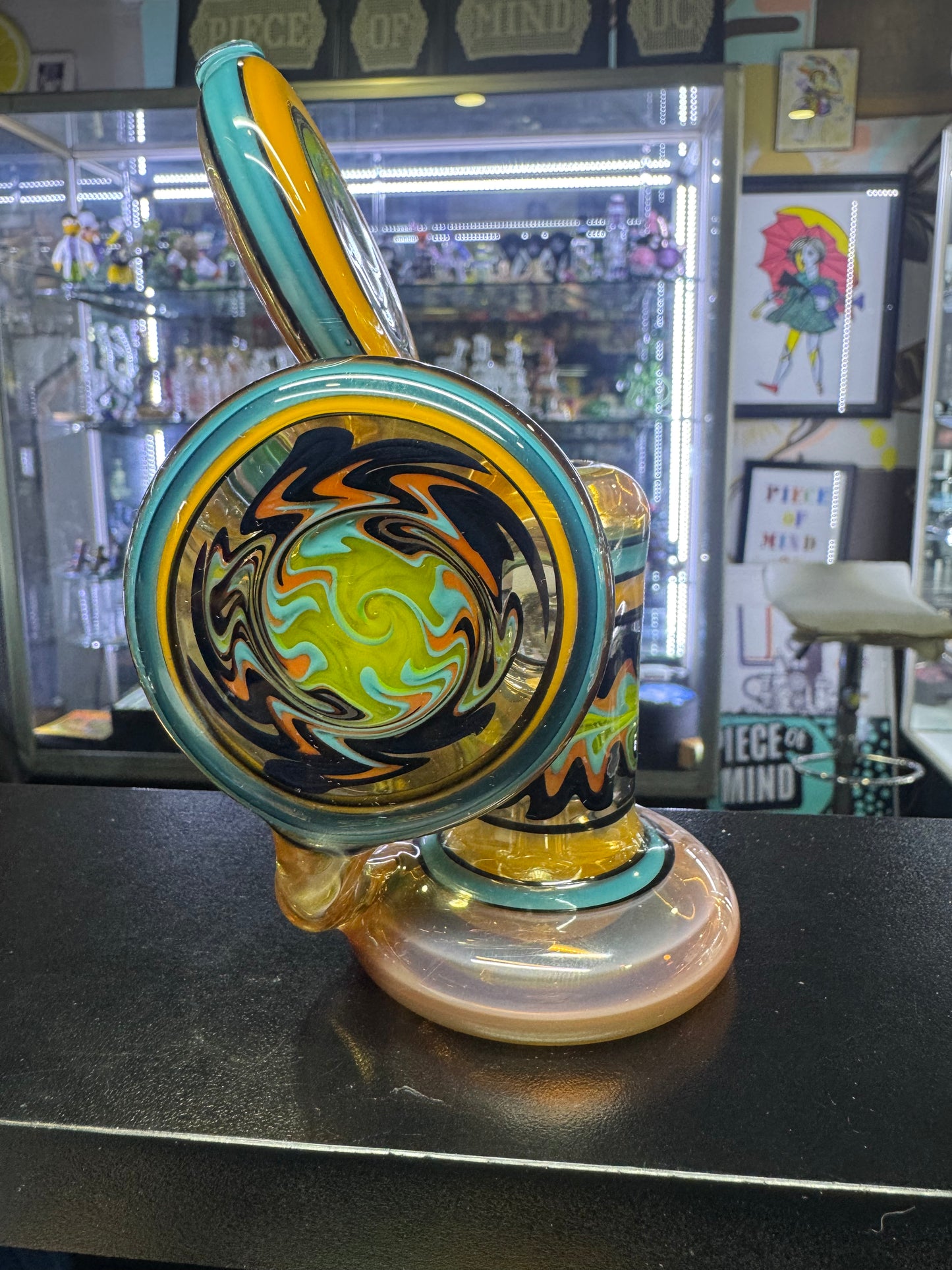 Slob Bubbler Cycler Orange 10mm Dewer