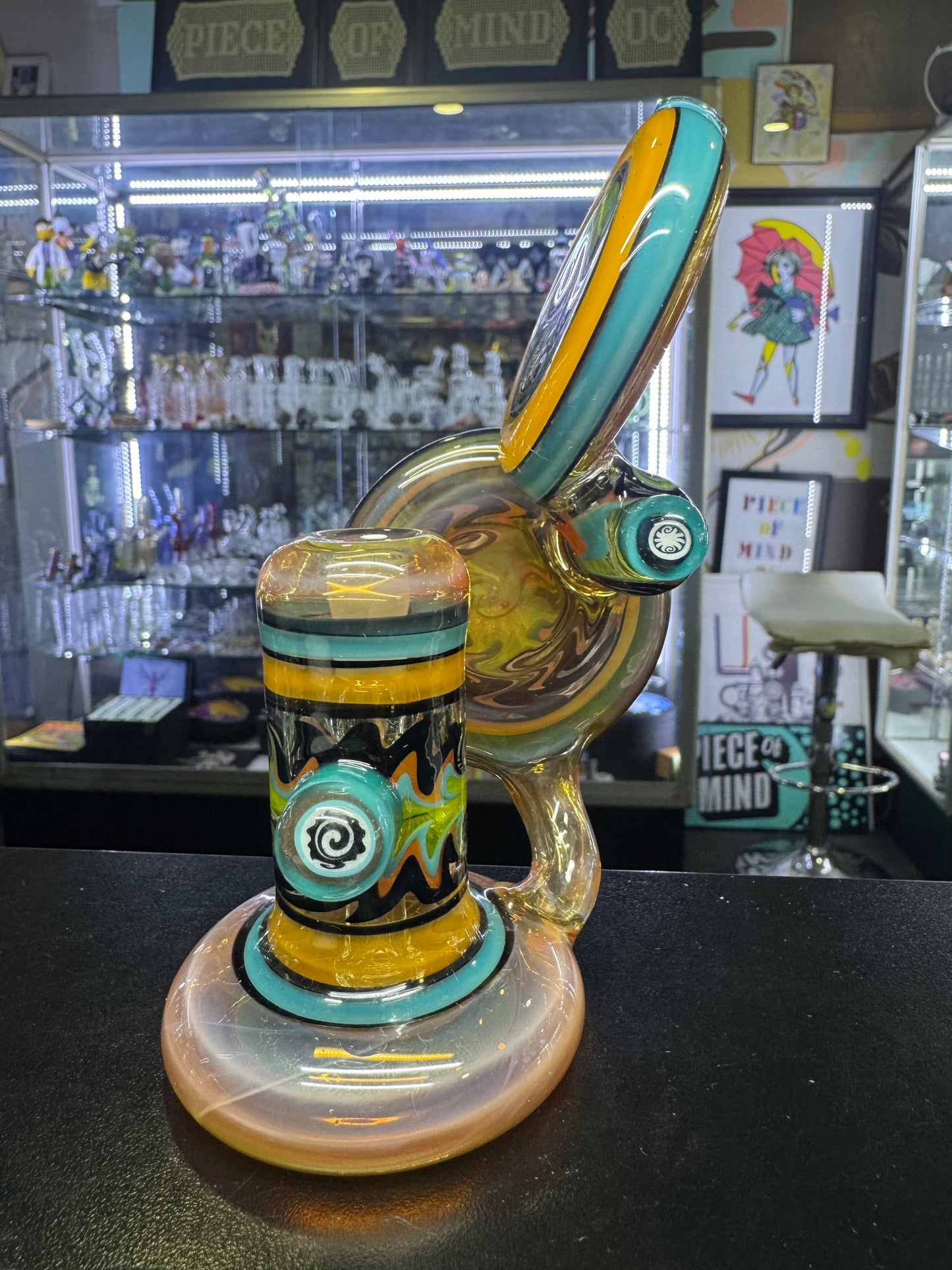 Slob Bubbler Cycler Orange 10mm Dewer
