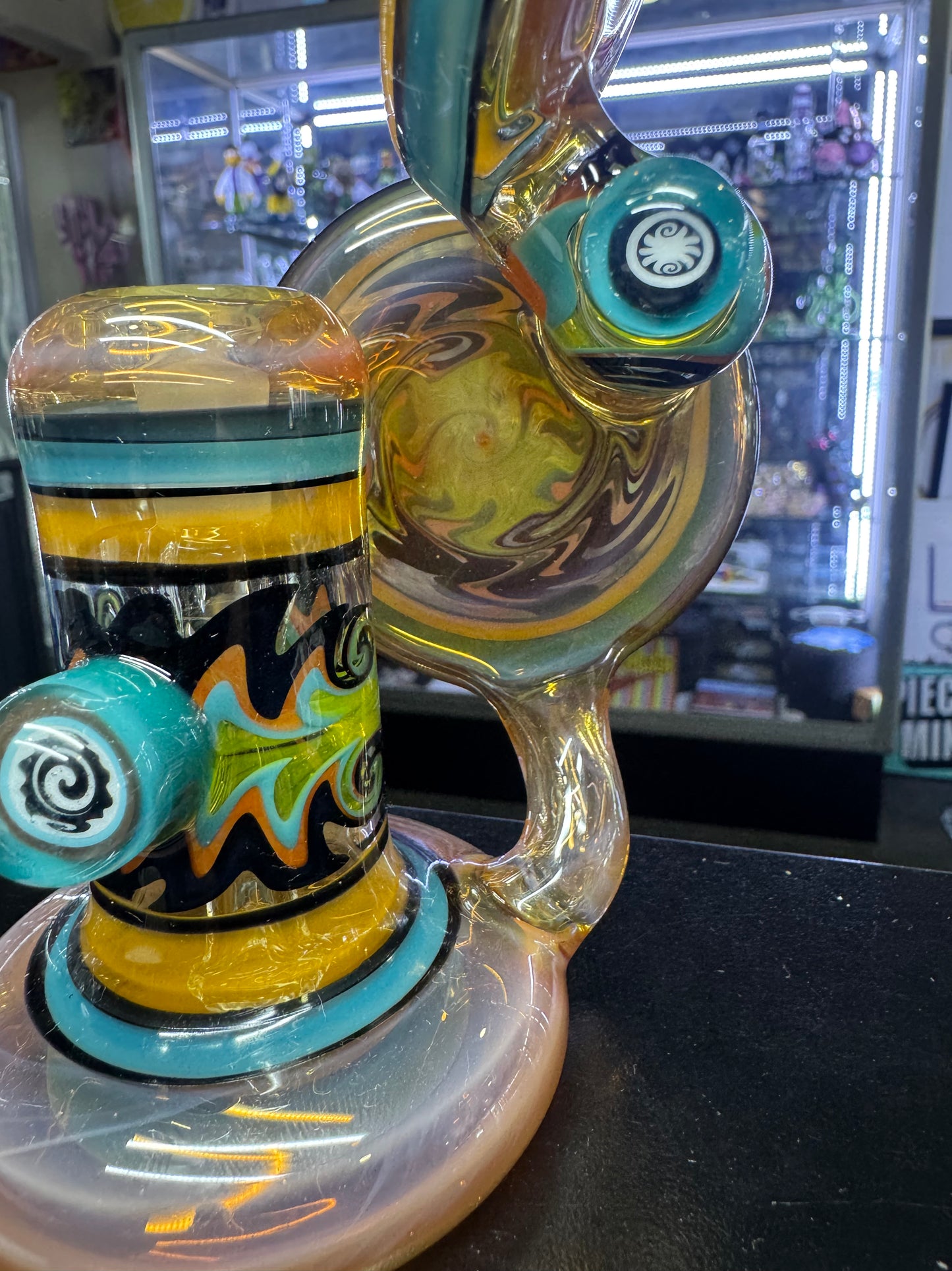 Slob Bubbler Cycler Orange 10mm Dewer