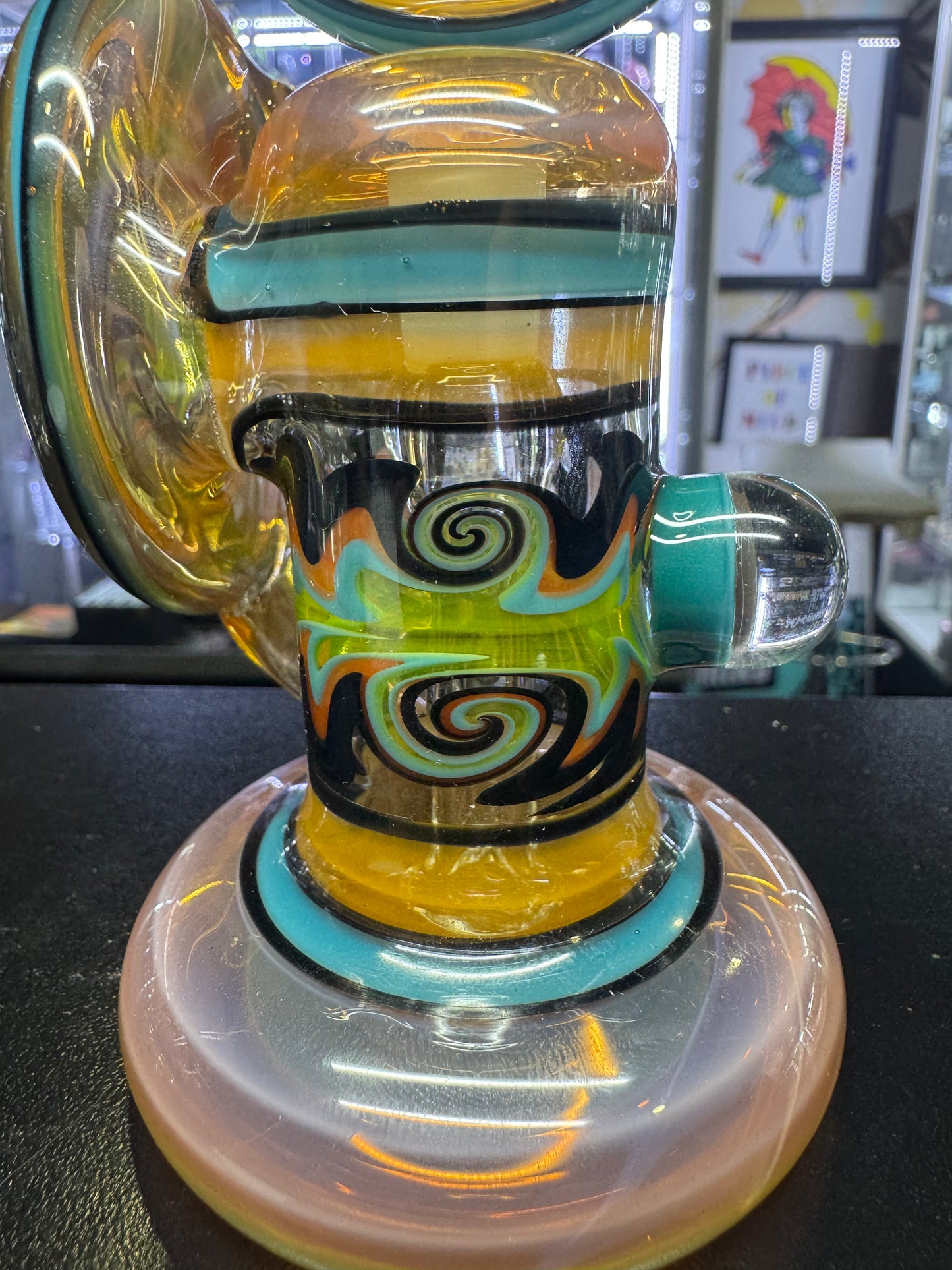 Slob Bubbler Cycler Orange 10mm Dewer