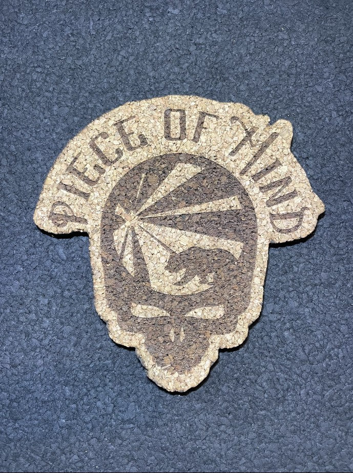 Mini Piece Skull Cork Mat